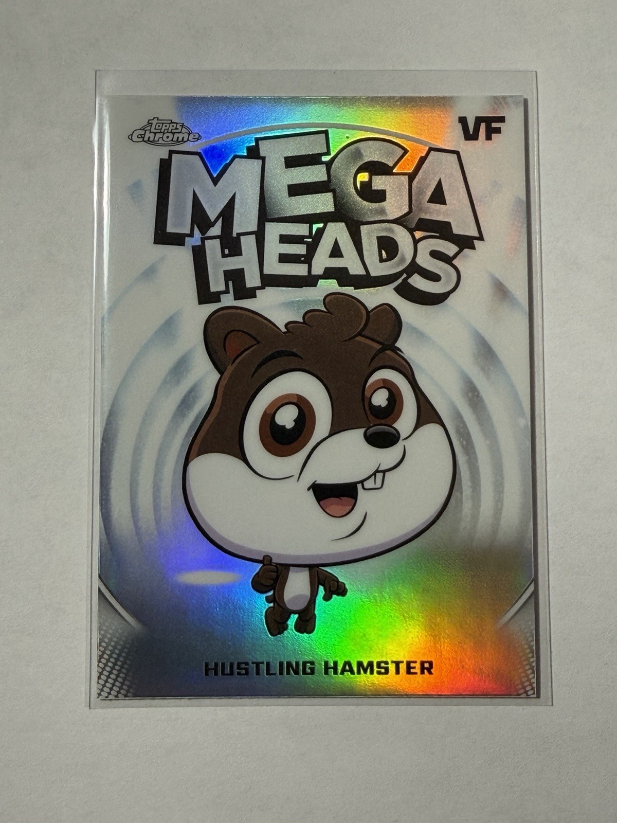 2026 Topps Chrome VeeFriends Hustling Hamster Mega Heads M-13 Mega Box Insert
