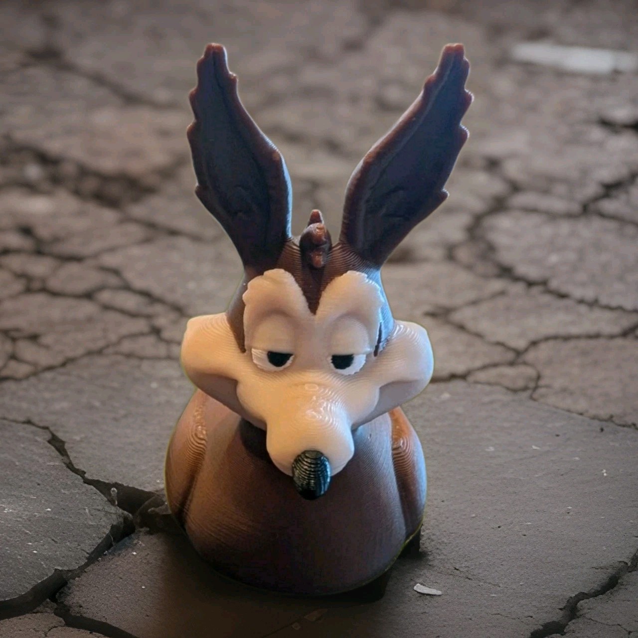 Wile E. Coyote Jeep Duck Looney Tunes 3D Printed