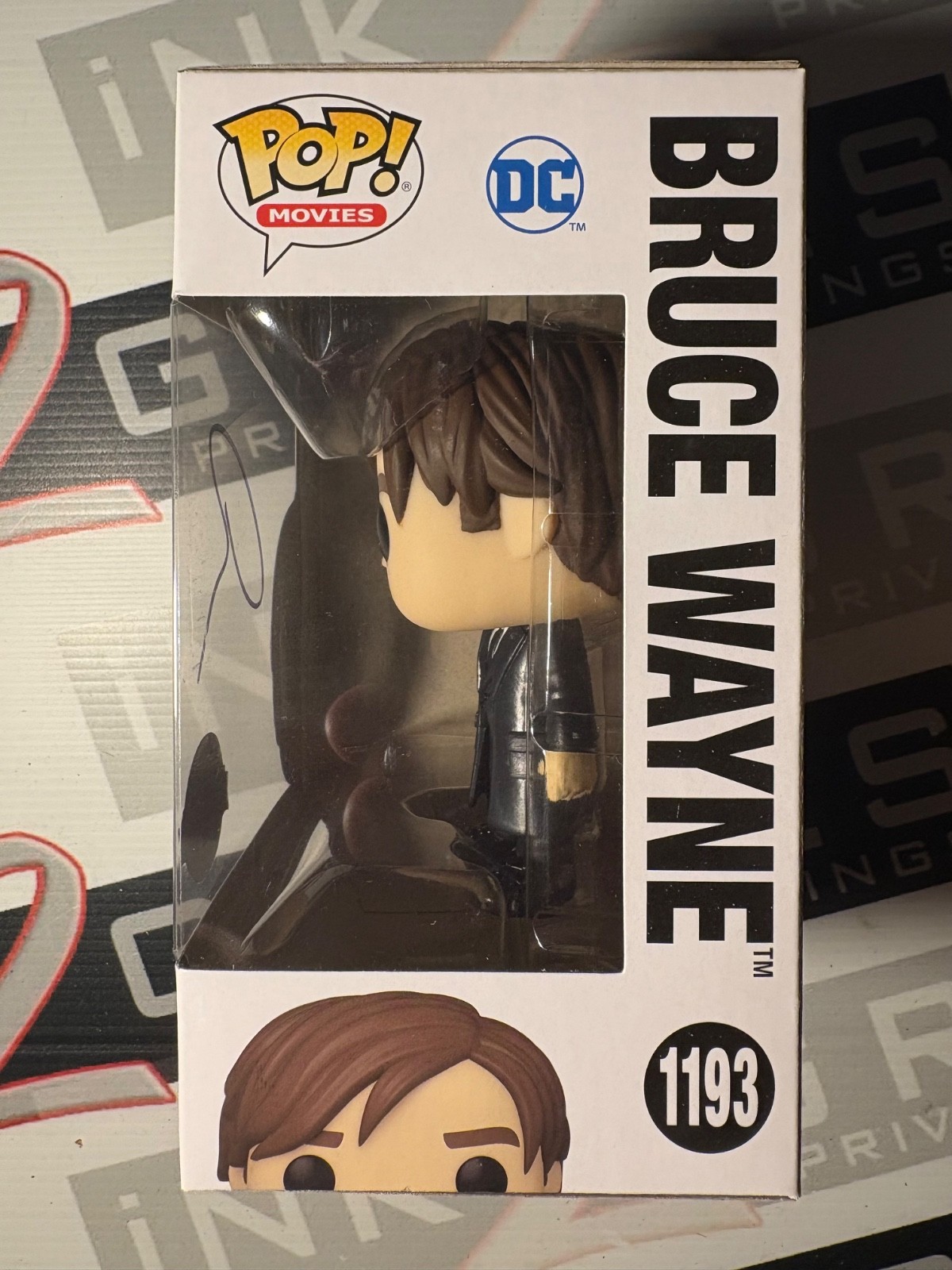 Robert Pattinson Signed Bruce Wayne Funko Pop! Autograph ACOA – The Batman