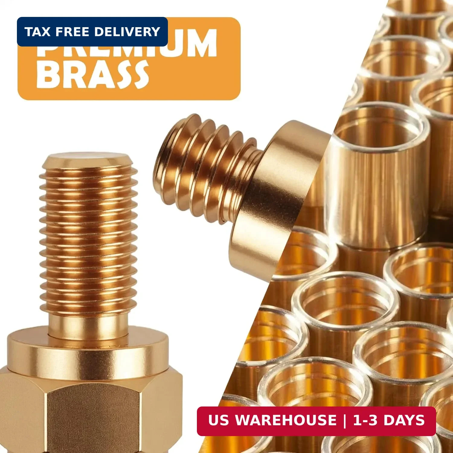 4 Set Side Post Battery Terminal Extension Bolt with Nuts,3/8″-16 Coarse and 3/8