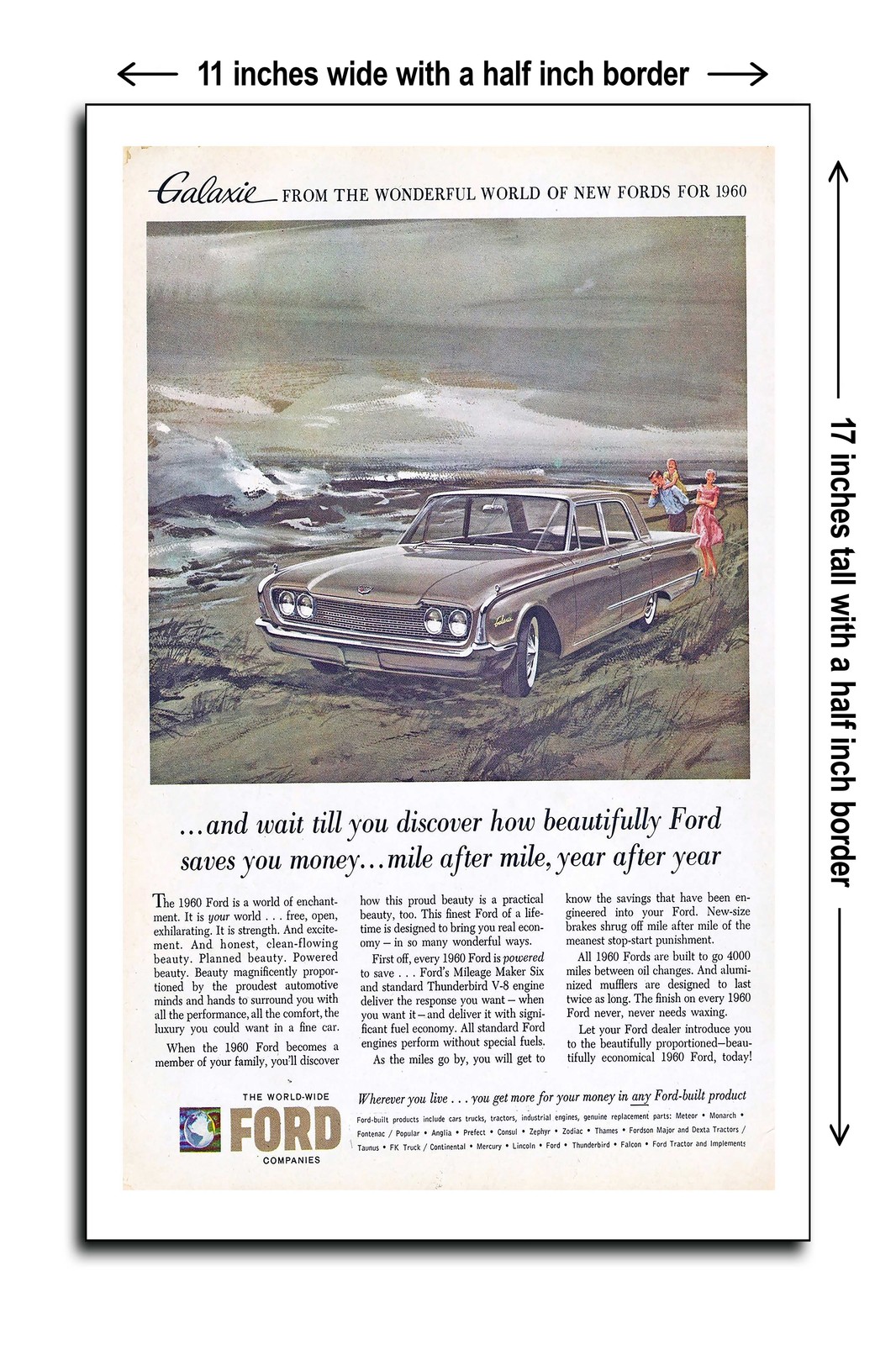 1960 Galaxie South America – 11×17 Poster