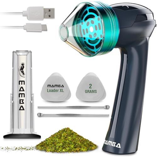 Mamba Loader XL 2g Gray USB Electric Herb Grinder. Small Assorted Colors