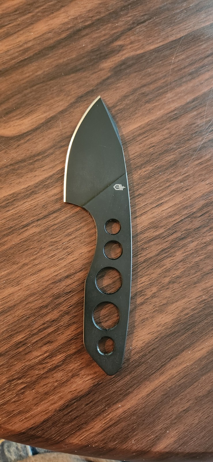 Gerber EDC Fixed Blade Drop Point Plain Edge Full Tang Black w/ Yellow Sheath