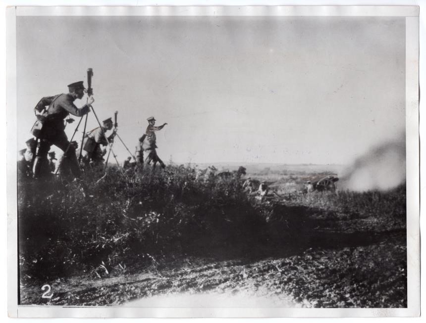 1931 Japanese Artillery in Action 6.5×8.5 Original News Photo