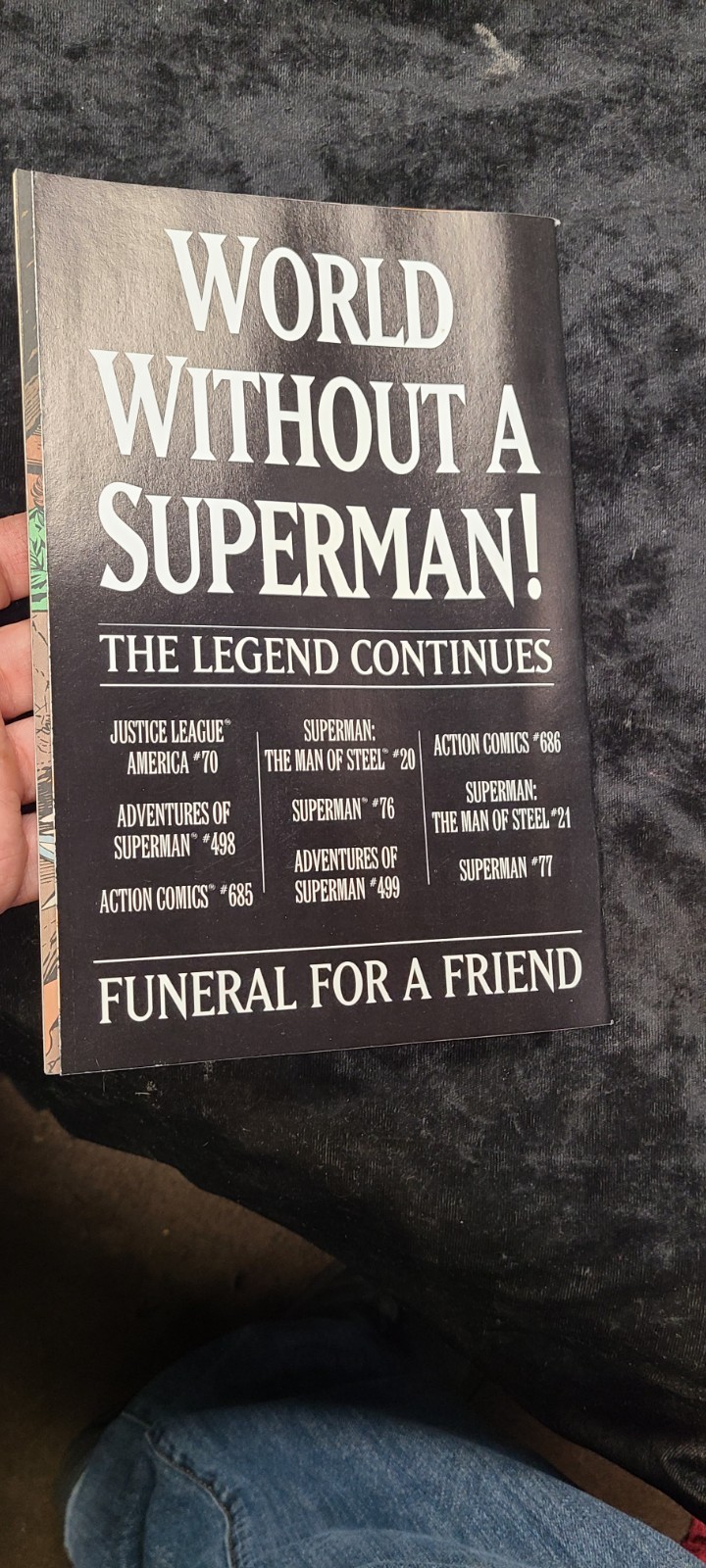 1993 DC SUPERMAN Comic Book Issue 75 Death of Superman First 1st Print Newsstand