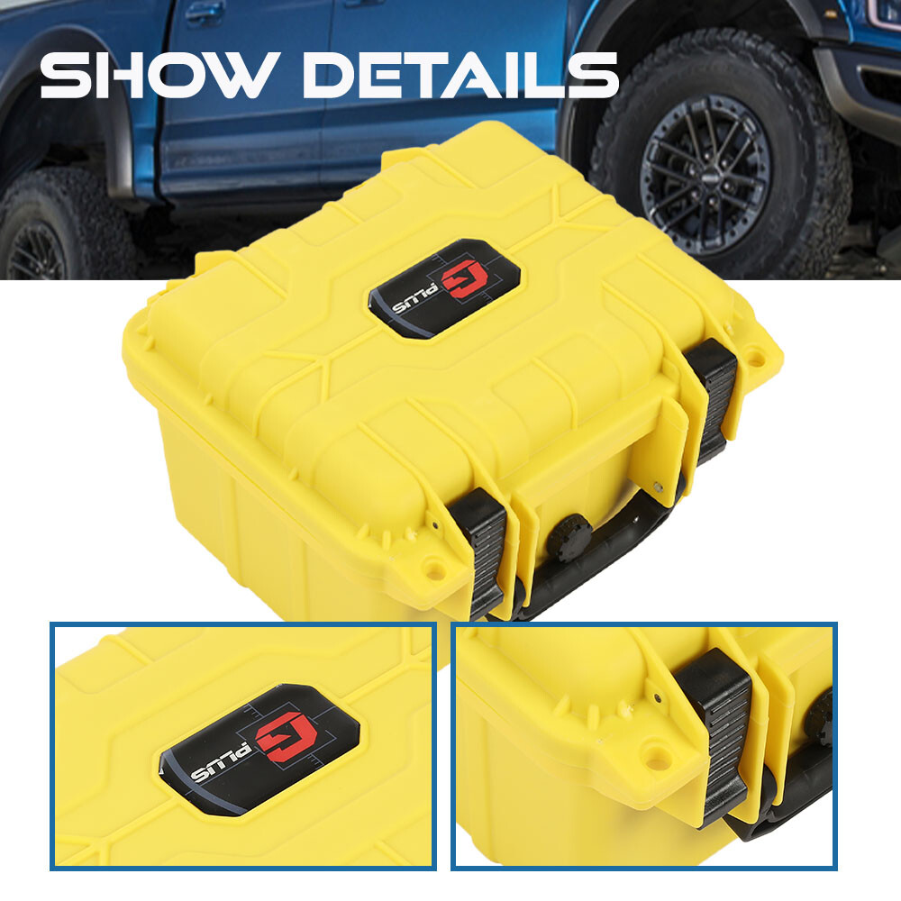 Waterproof Graded Card Storage Box Deep Travel Case Slab Holder&Protector Yellow