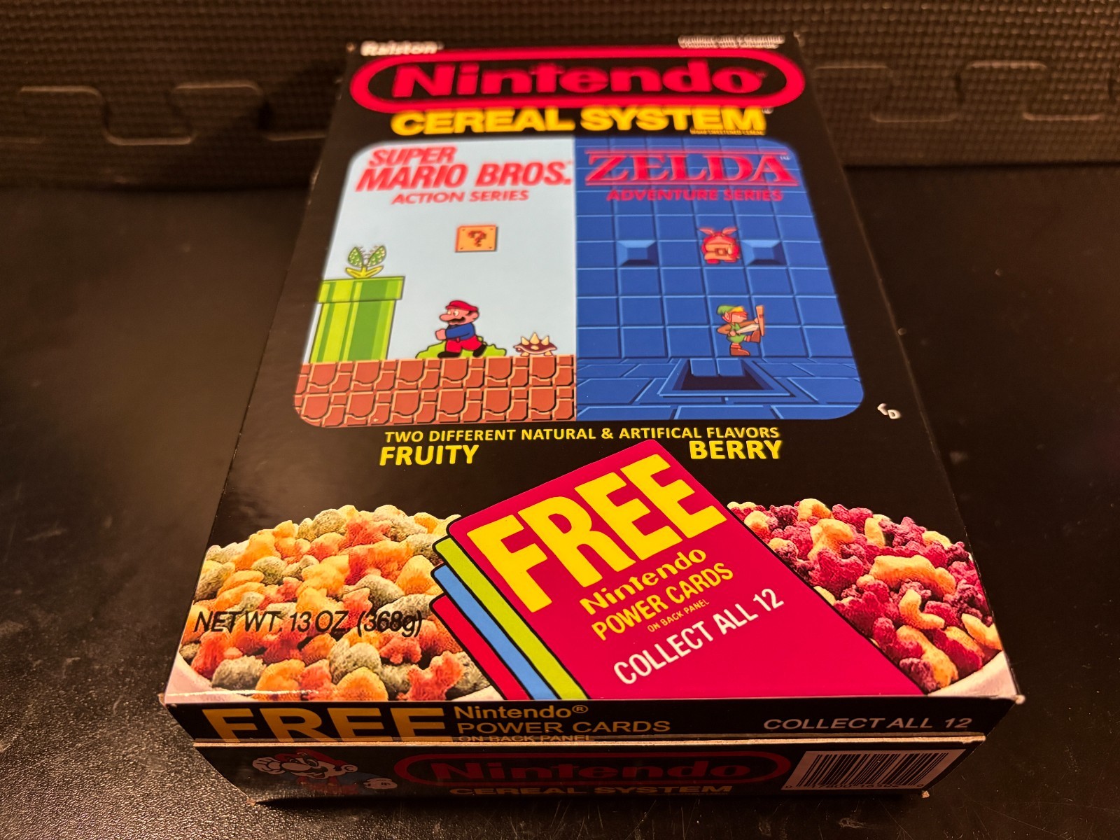 Ralston Nintendo Super Mario Bros / Zelda – Empty custom design cereal box