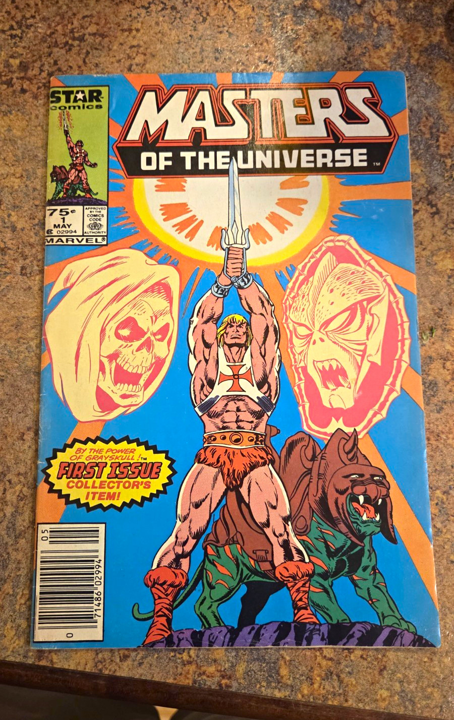 Marvel Comics Masters of the Universe #1 Newsstand Variant He-Man Skeletor 1986