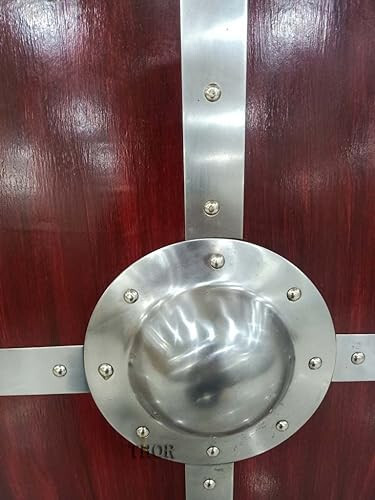 Medieval Warrior Round Viking 24″ Armor Knight Shield Viking Crusader Wooden