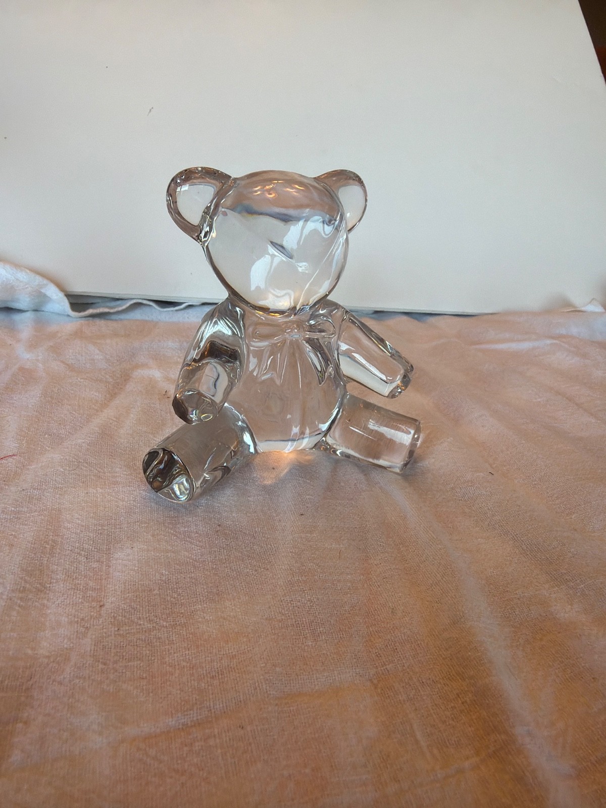 RALPH LAUREN CRYSTAL TEDDY BEAR PAPERWEIGHT excellent condition