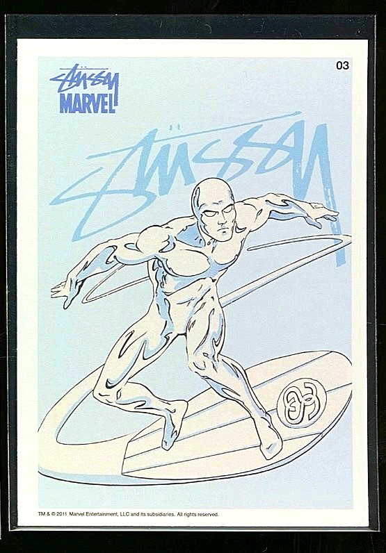 2011 Marvel Stussy Series 1 SILVER SURFER Rare Streetwear Promo Avengers Nm-Mt