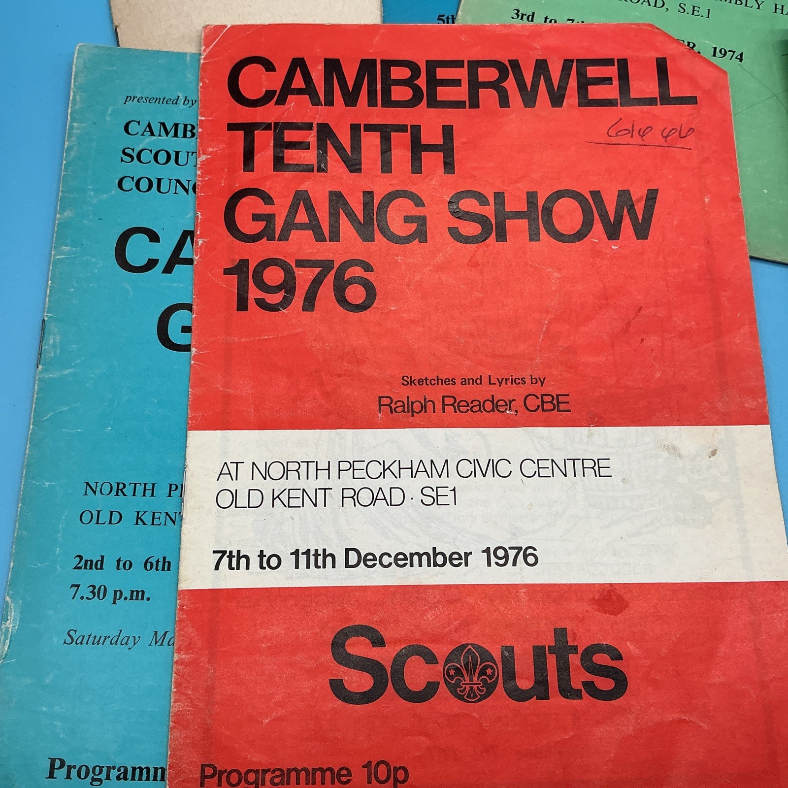 Camberwell Scouts Gang Show Programmes 7 From The 1970s