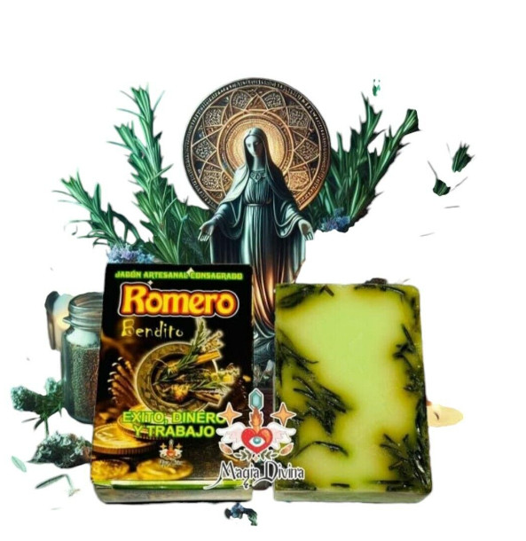 SOAP ROSEMARY MYSTIC ESOTERIC, JABON DE ROMERO CONSAGRADO BENDITO PARA LIMPIAS