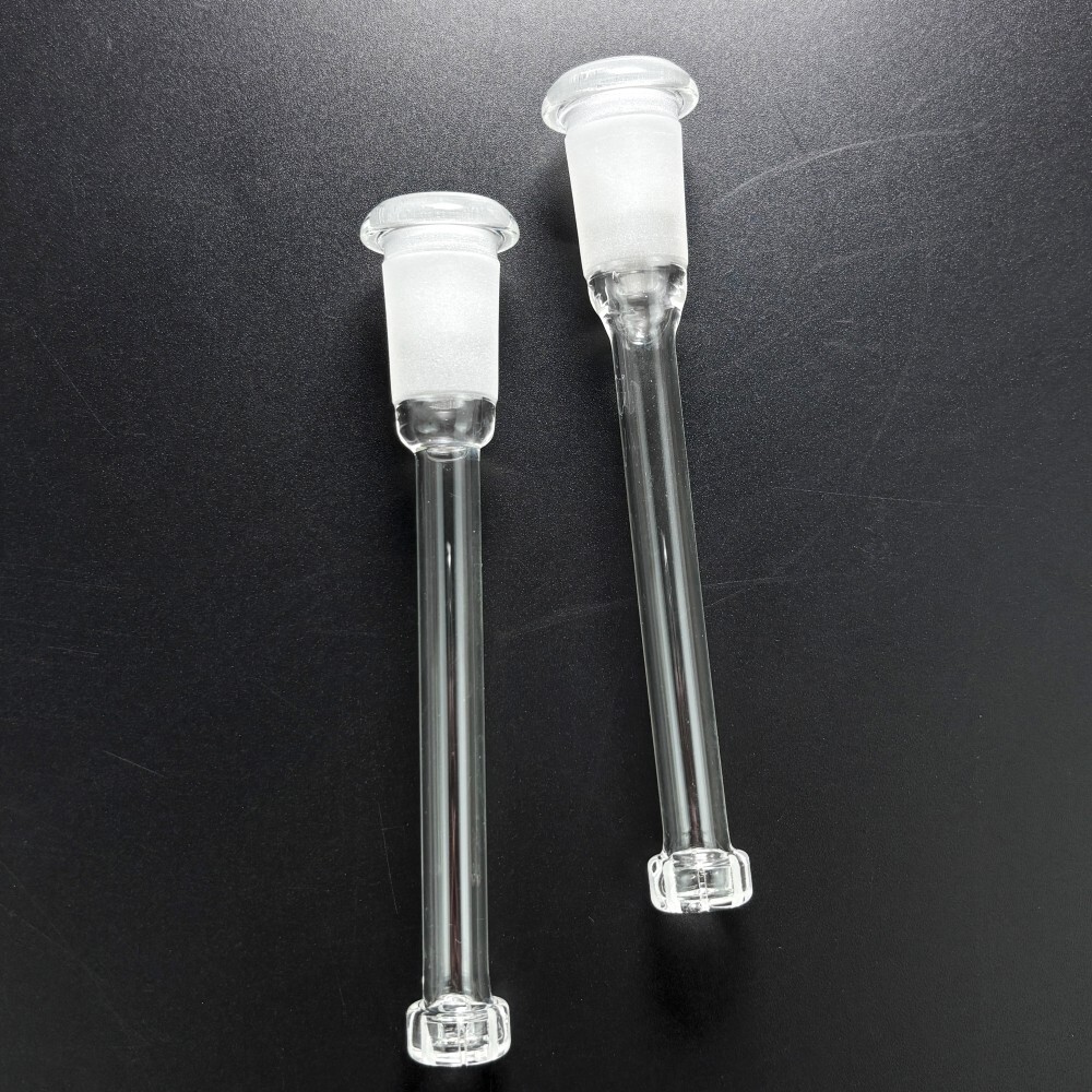 2PCS Thick 5.1in Glass Downstem Diffuser Showerhead Filter Adapter Glass Bong