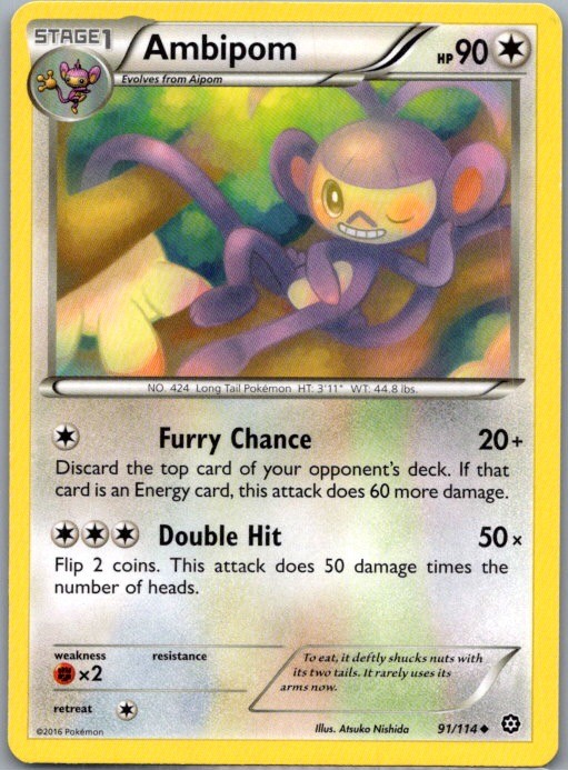 XY – Steam Siege #91/114 Ambipom