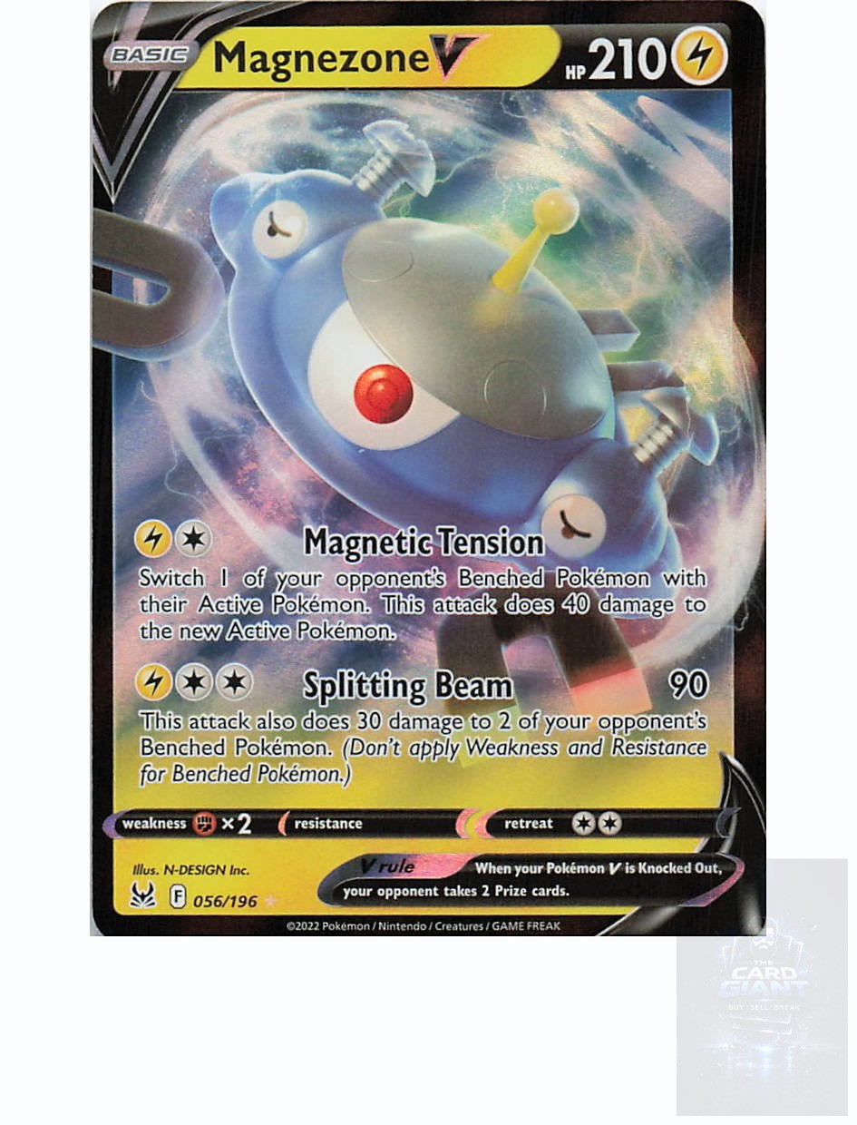 MAGNEZONE V 056/196 Holo V Rare LOST ORIGIN Pokemon Holo Near Mint