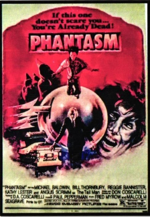 Cult Horror Film Novelty card ” Phantasm “