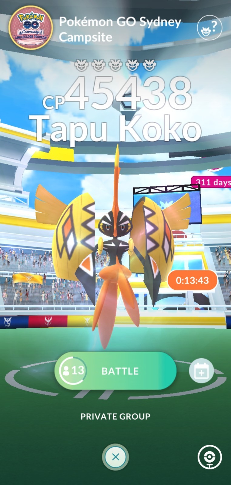 10x Pokémon Raid Tapu Koko Go RD