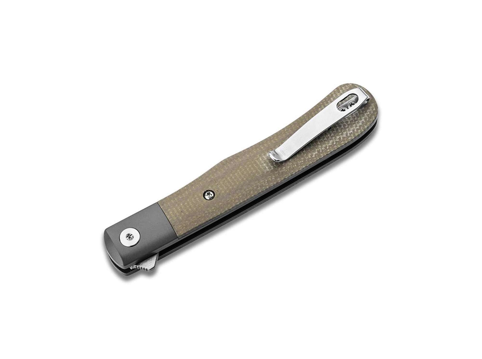 Boker Plus Modern Trapper Uno Pocket Knife 3.23″ Nitro-V Blade Micarta ✔️01BO930