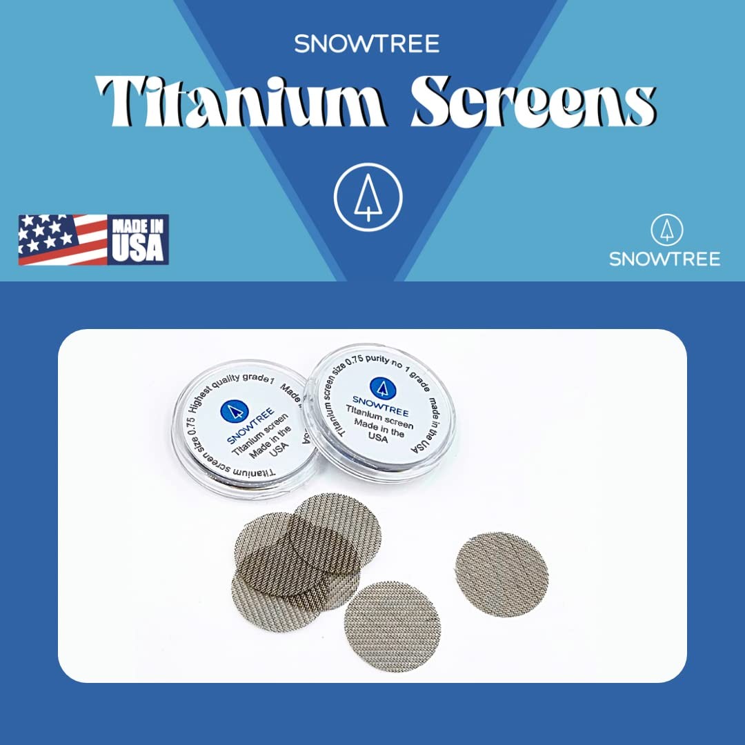 Titanium Replacement Screens 100 Pack 0.75″ Metal Mesh Glass Pieces Heat