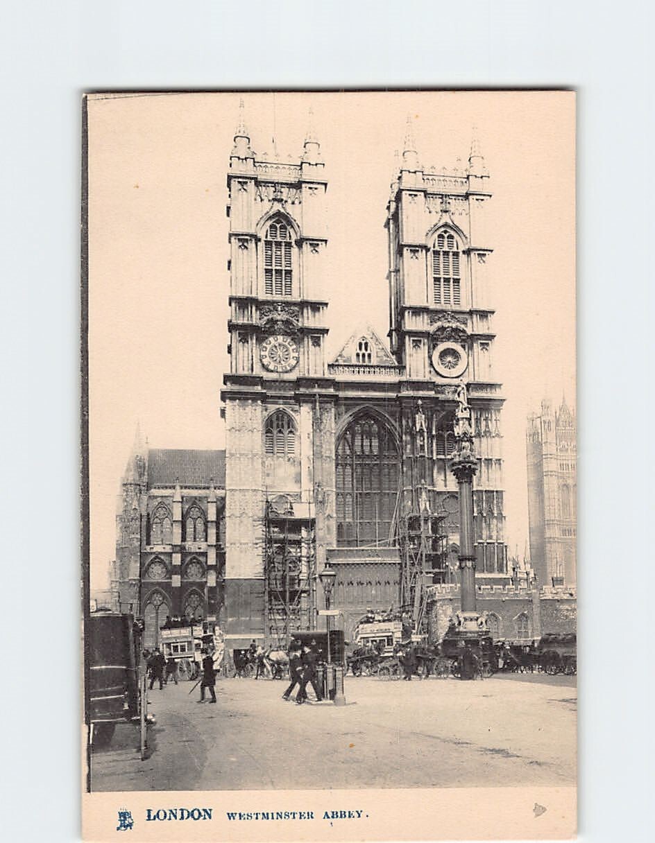 Postcard Westminster Abbey London England United Kingdom Architecture P-192218