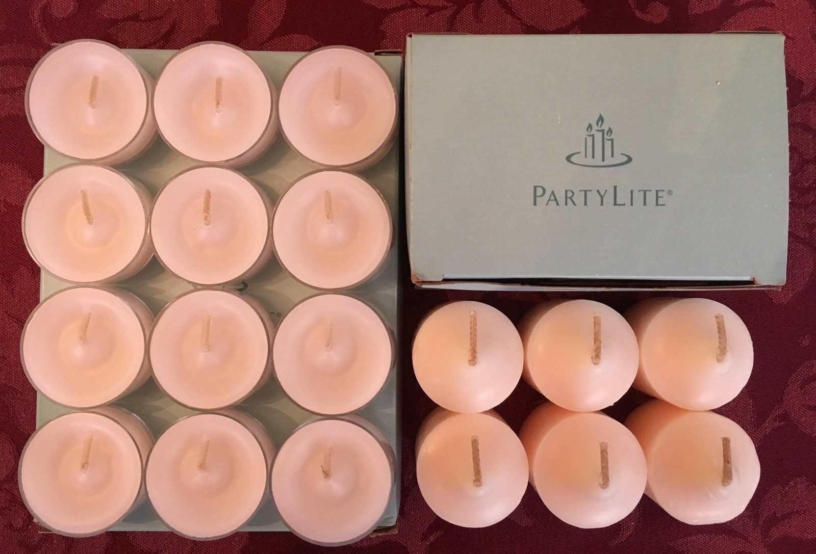 PartyLite MOON DANCE Tealight & Votive Candles New LOT 18 NIB Retired Rare