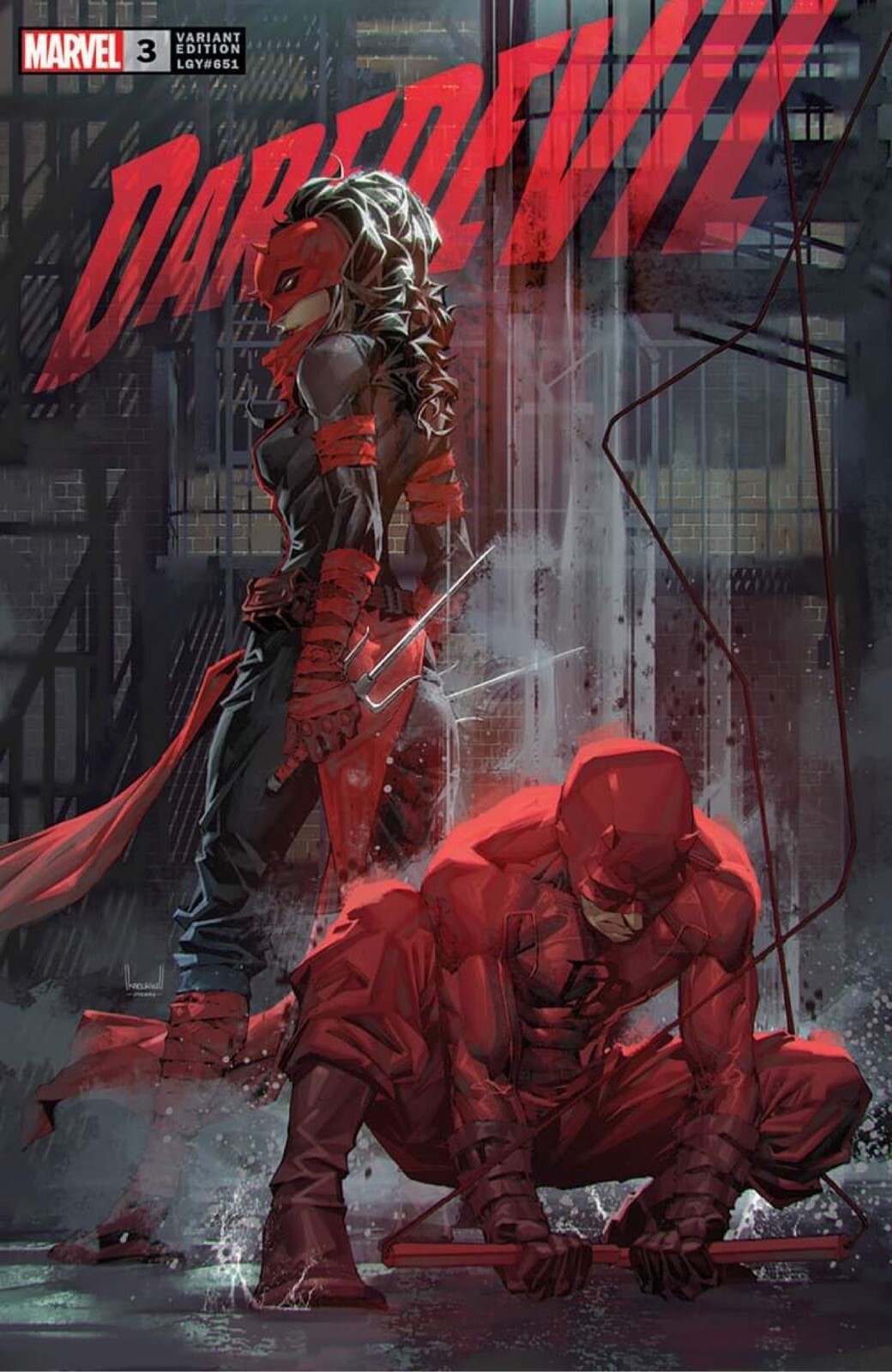 🚨🔥 DAREDEVIL #3 KAEL NGU Unknown 616 Trade Dress Variant ELEKTRA
