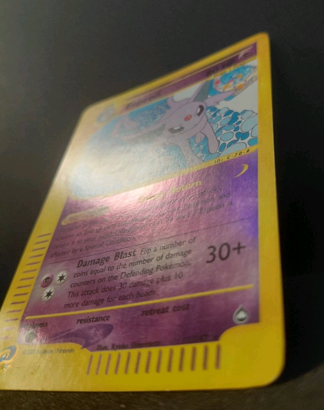 Espeon 11/147 Aquapolis Reverse Holo e-Card Vintage Rare Eng Pokemon Card