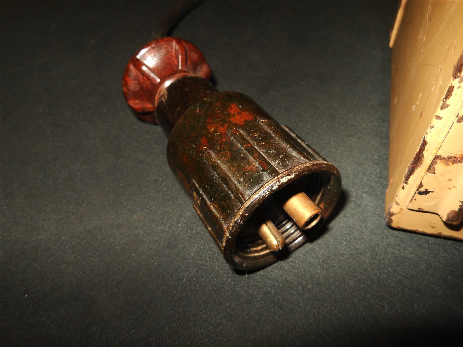 WW2 German Wehrmacht – BATTERY CONNECTION BOX – SEARCHLIGHTS RADIO FLAK – RARE!