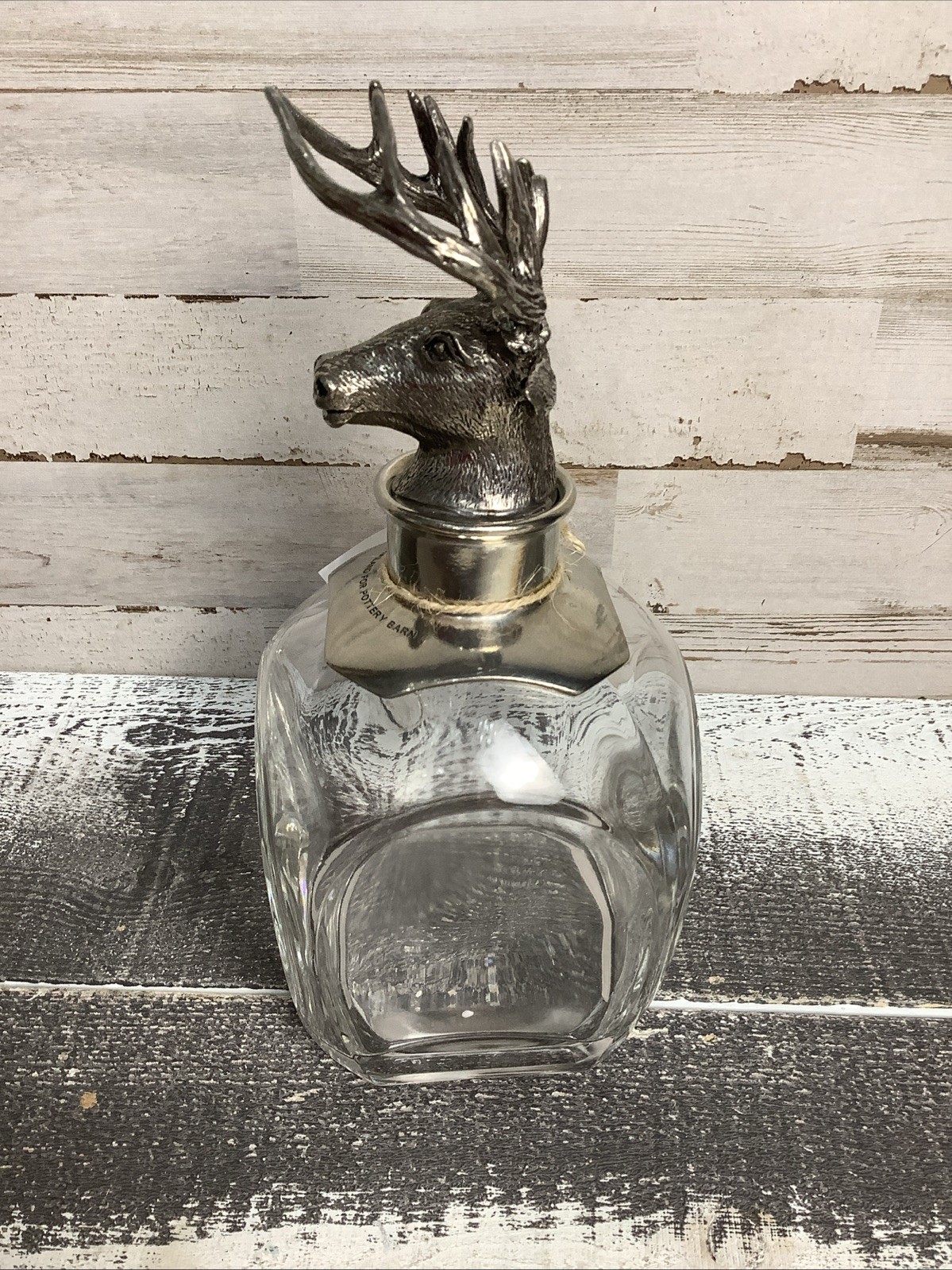 Pottery Barn Stag Decanter