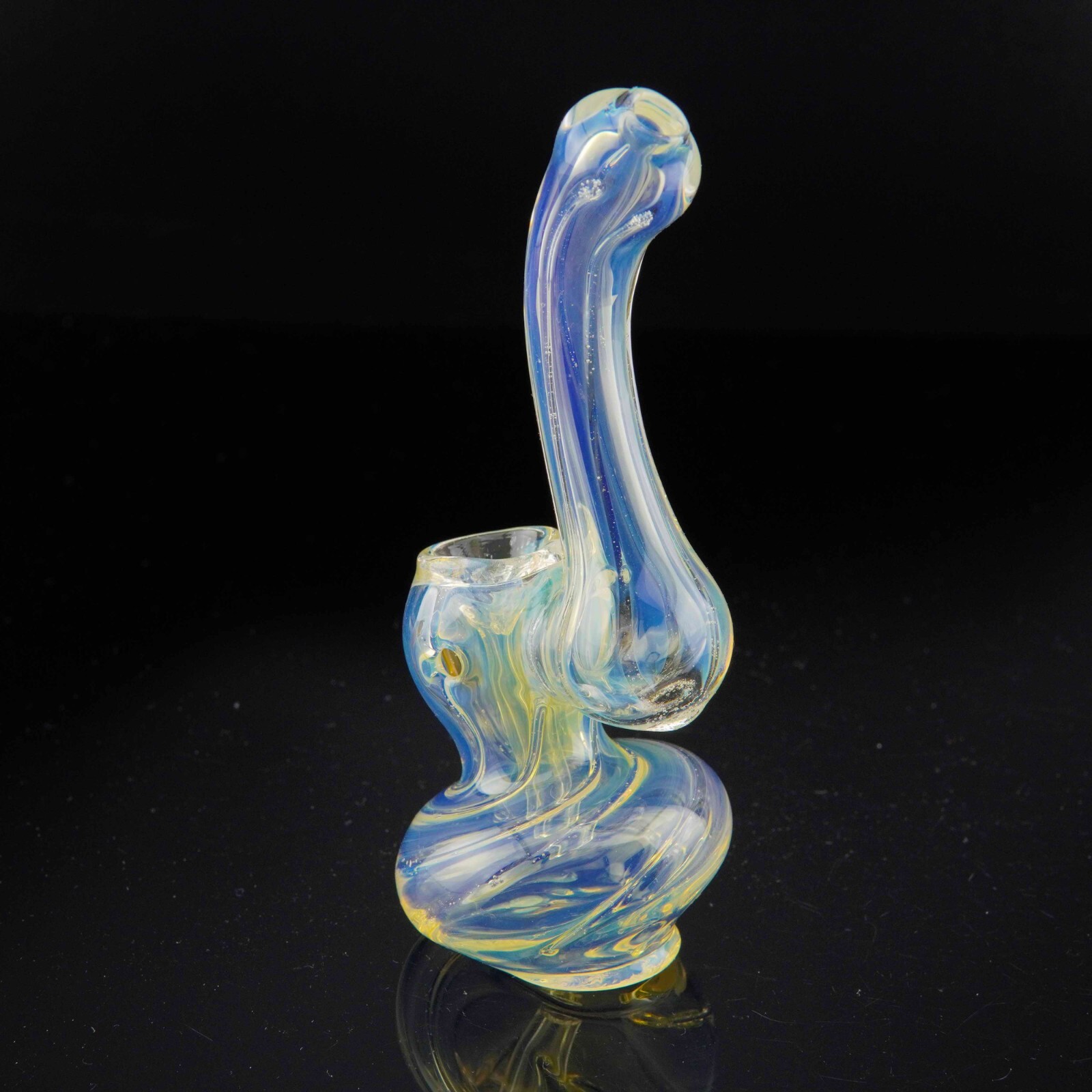 4.5″ Handmade Thick Color Changing Bubbler Sherlock Smoking Bowl Glass Pipes