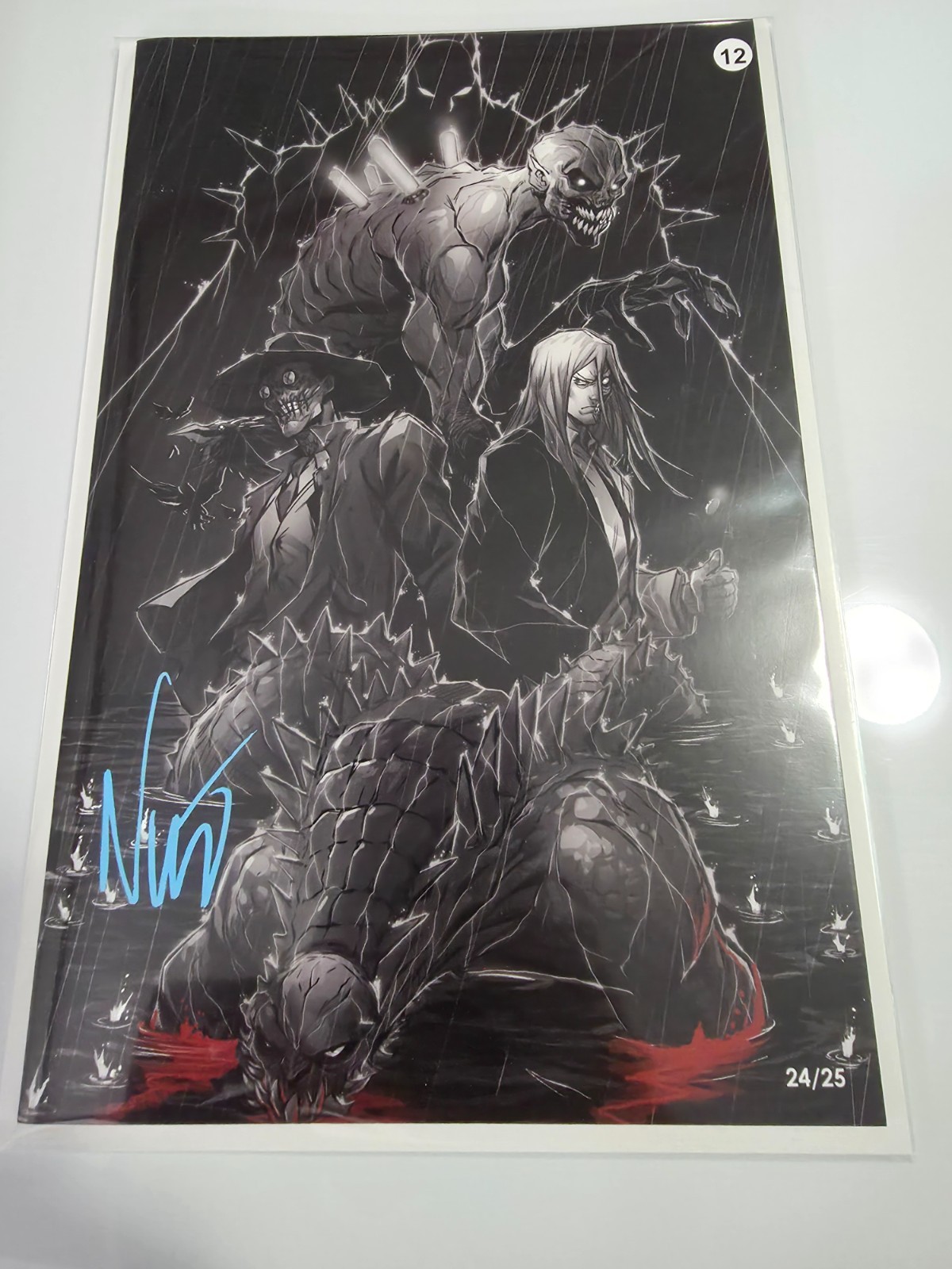 Absolute Batman Shadow Rain Villains special signed limited Rddie Nunez 8/25