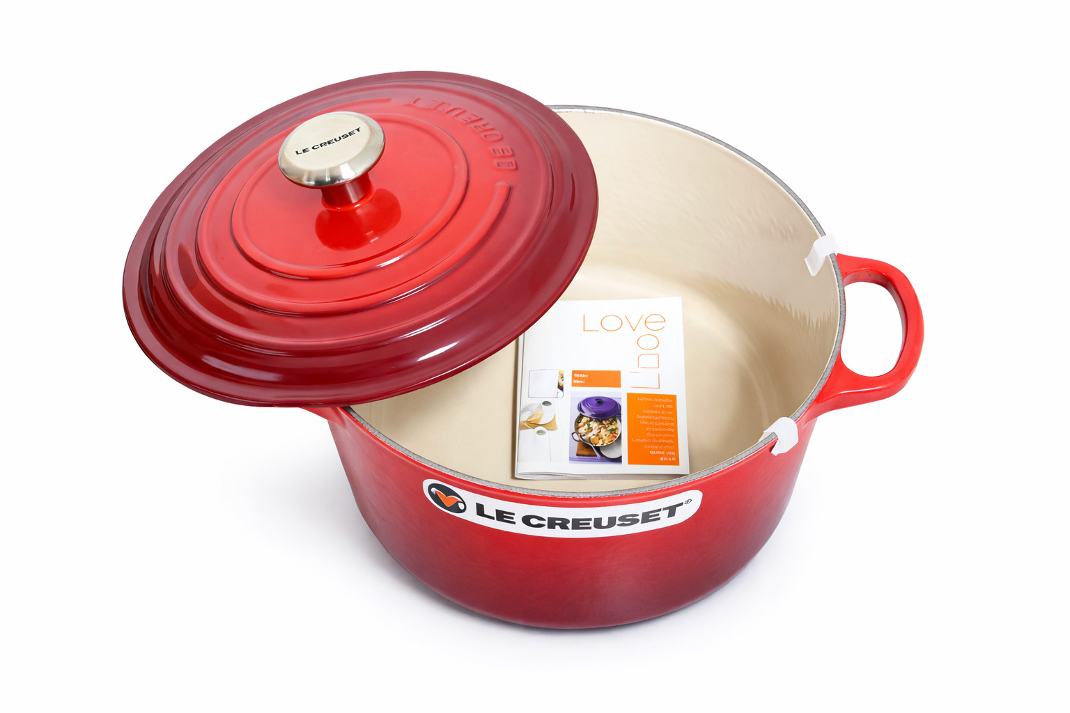 Le Creuset Signature Round Dutch Oven 3.5 Qt / 22 cm Cerise Red Made in France
