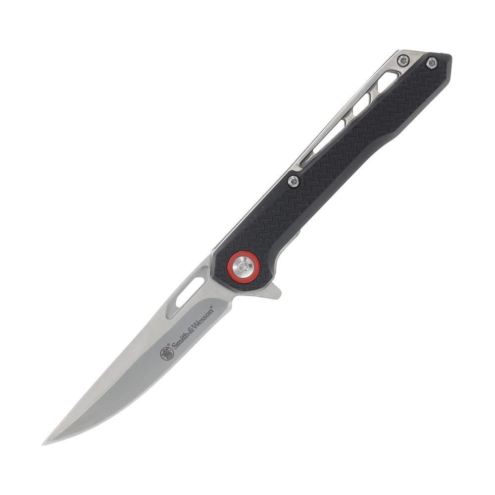 Smith & Wesson Tactical Folding Knife 3″ Drop Point Blade Black 1227070