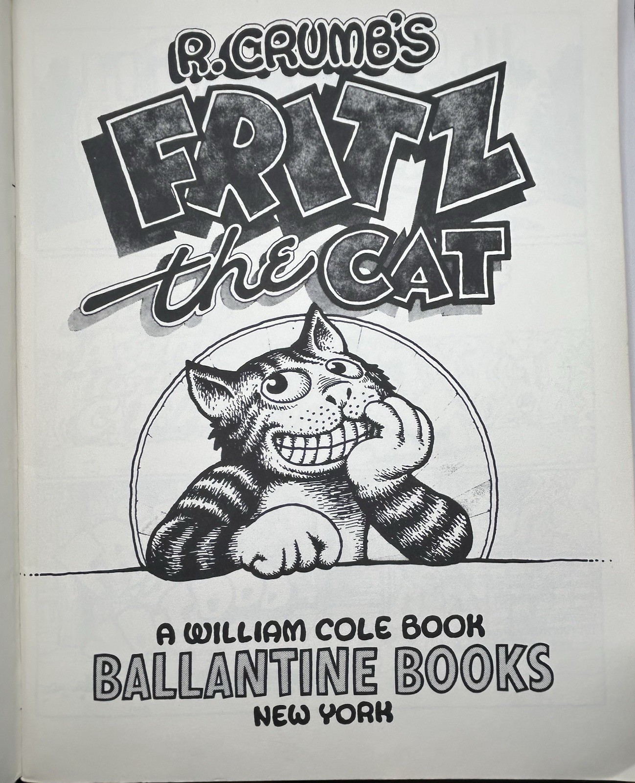 Vintage Comic Book – Fritz The Cat #1 – R. Crumb – Ballantine Books 1969