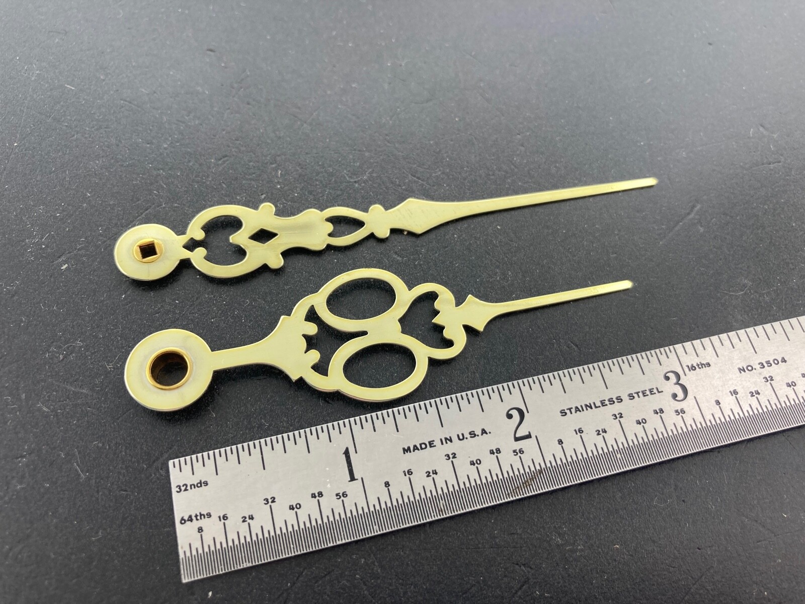Mechanic Fancy Brass Clock Hands for 7″ Dial NOS