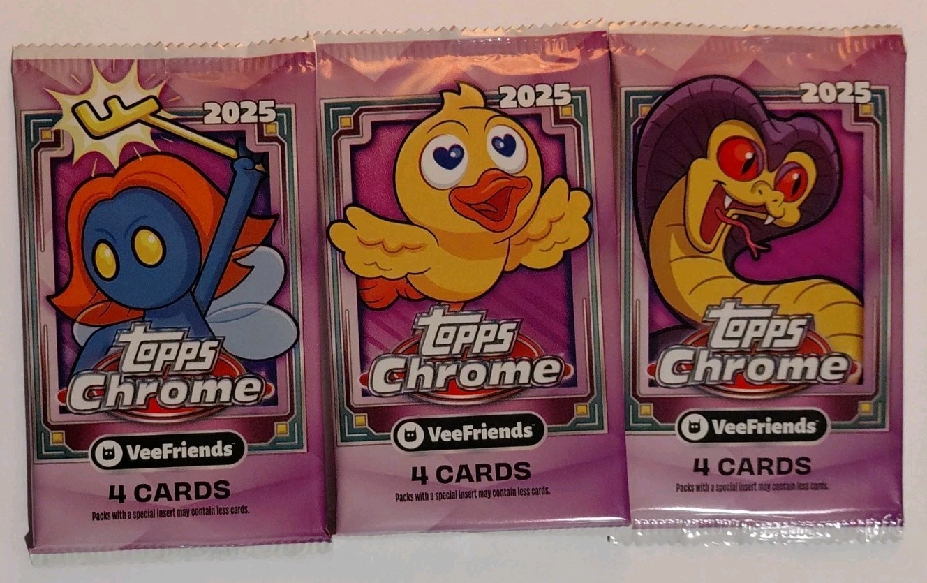 2025 Topps Chrome VEEFRIENDS Single Pack. New & Factory Sealed