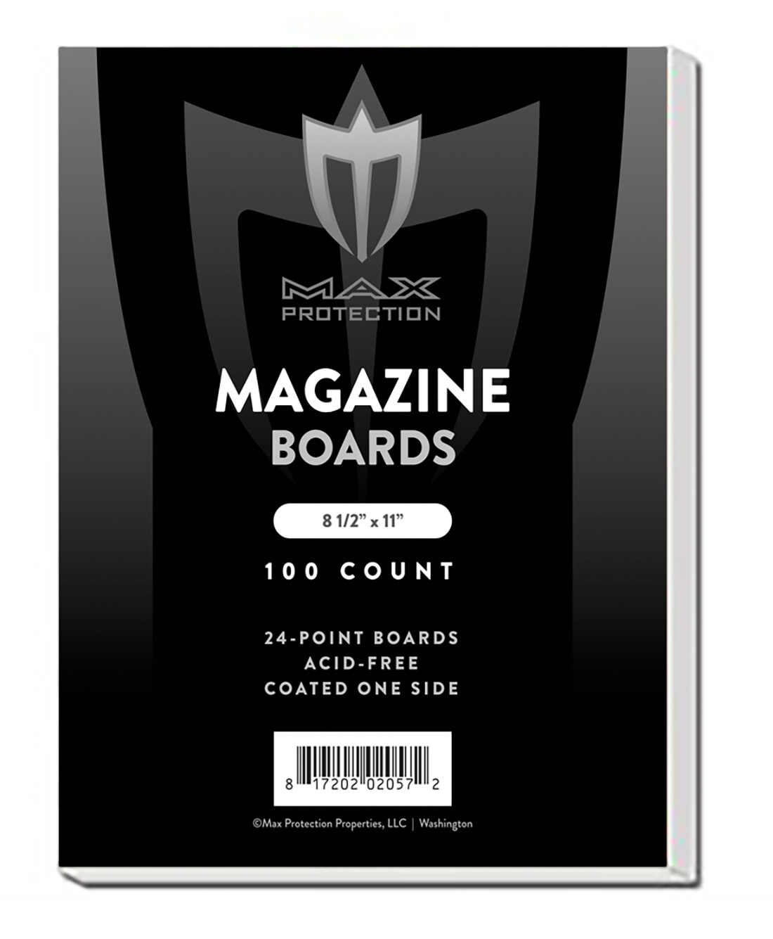 400 Max Pro Magazine 8.5×11 Document Size Acid Free White Backing Boards backer