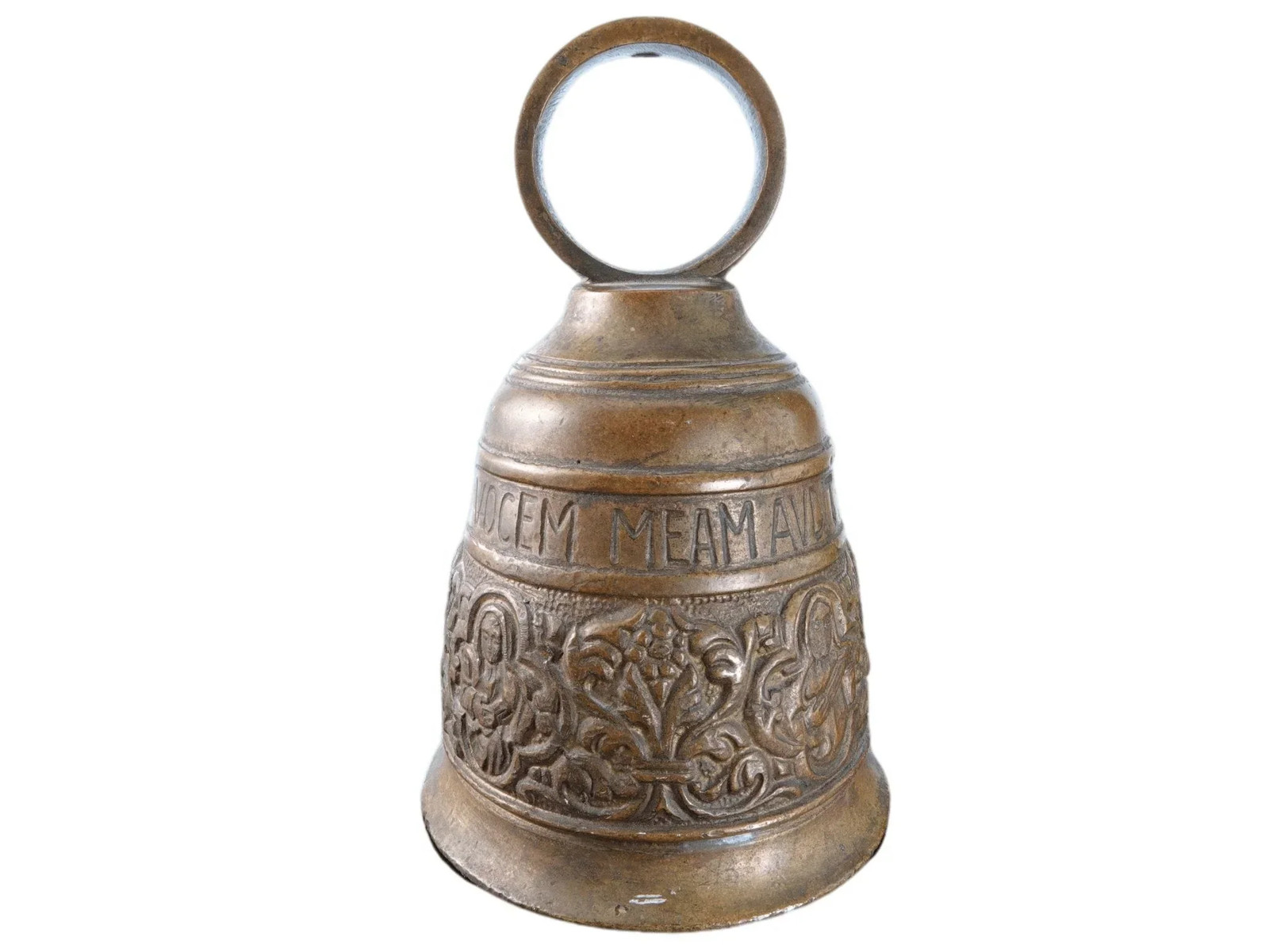 Antique Bronze Bell “Touch me and hear my voice”