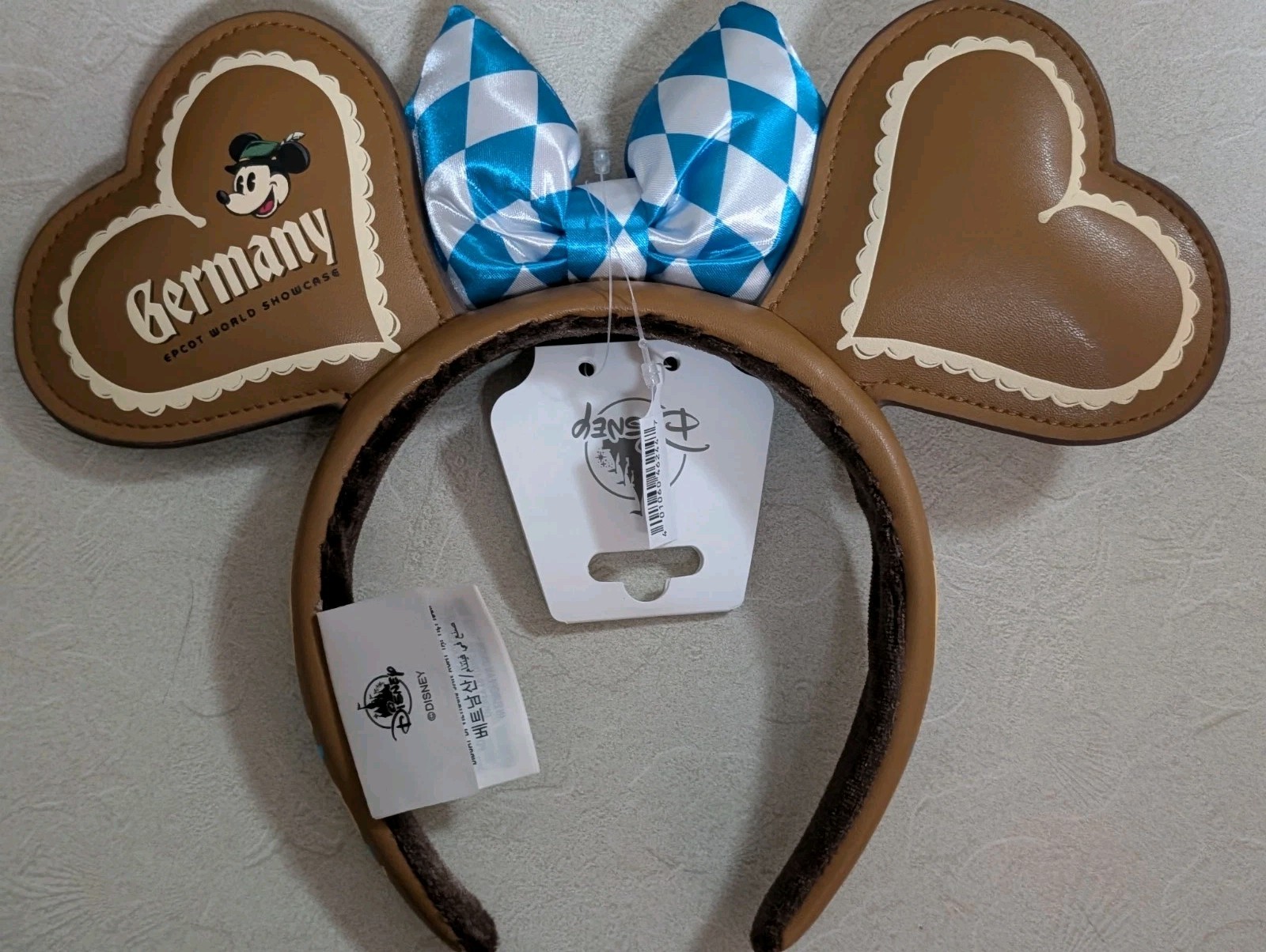 Disney EPCOT World Showcase Germany Diamonds and Hearts Ears Headband New 2026