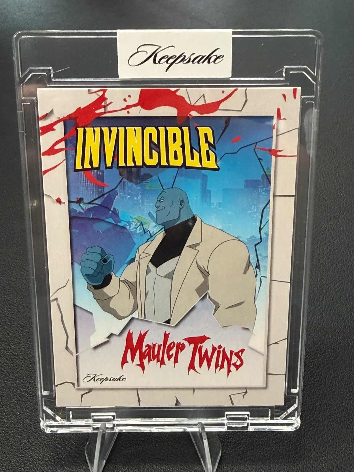 2025 Keepsake Invincible Encased #24 Mauler Twins Character Signagraph /250