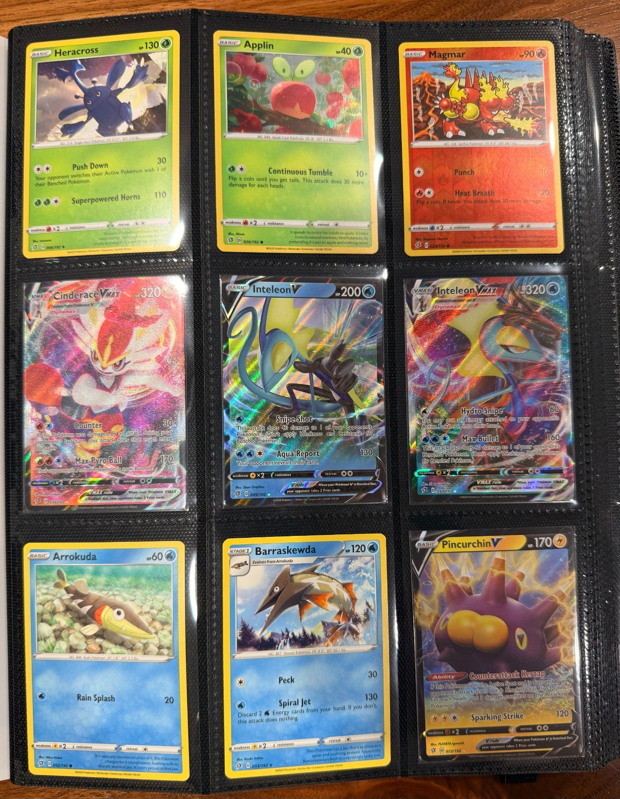 Pokemon Snorlax Ultra Pro Binder Darkness Ablaze/Rebel Clash 77 Cards Collection