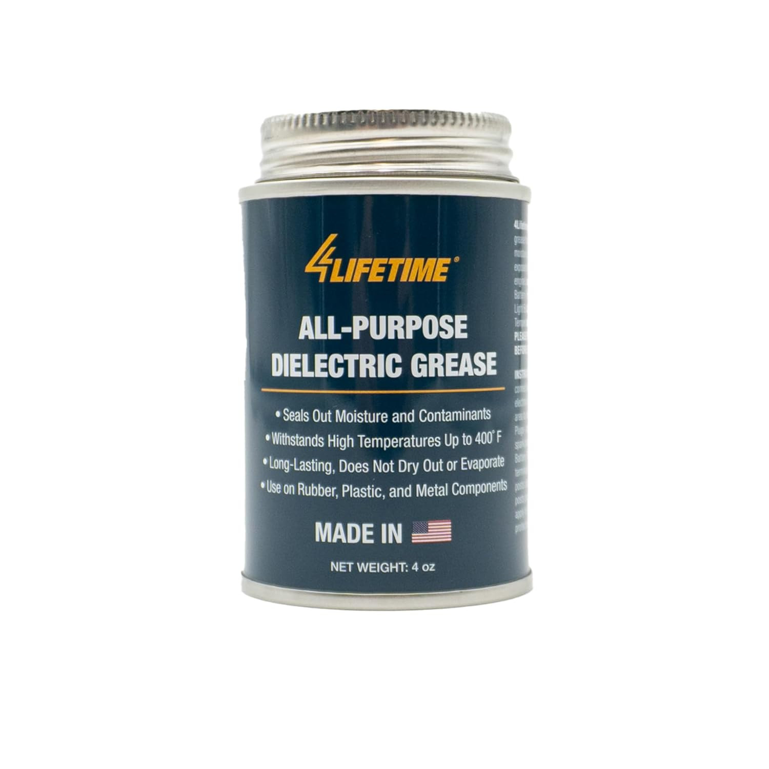 Dielectric Grease for Electrical Connectors – 4Oz Brush Top Can, Mess Free Appli