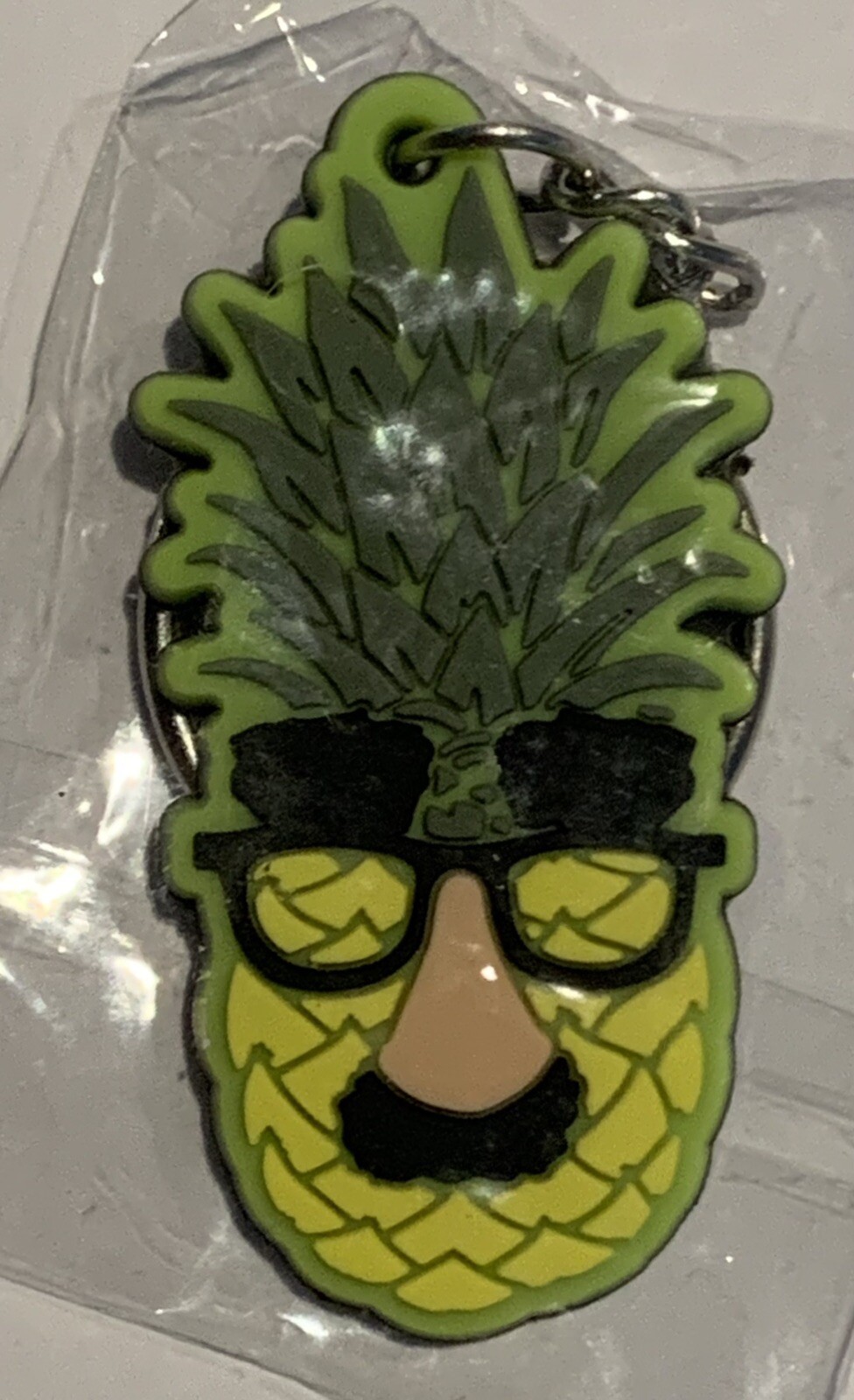 LIDL Food Market – Pineapple Glasses Mustache LOL Fun Keychain Key Chain