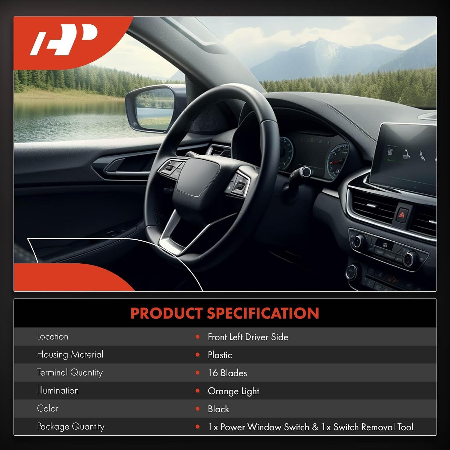 Master Power Window Switch Compatible with Infiniti Q60 2014-2015 Coupe, G37