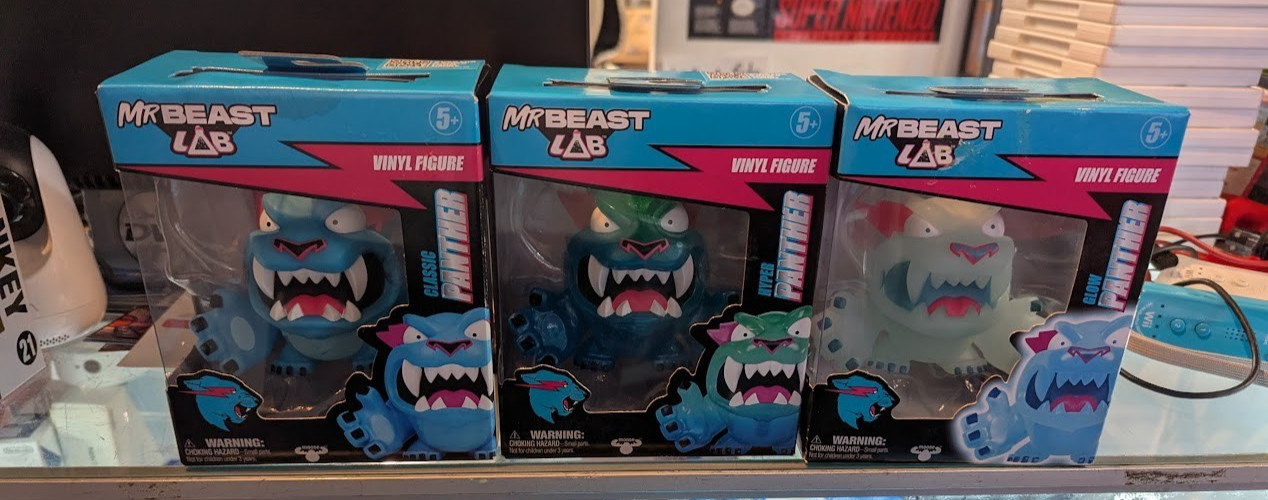 LOT Bundle Of 3 Moose Mr Beast Lab Hyper, GLOW AND CLASSIC Panther Vinyl NEW NIB