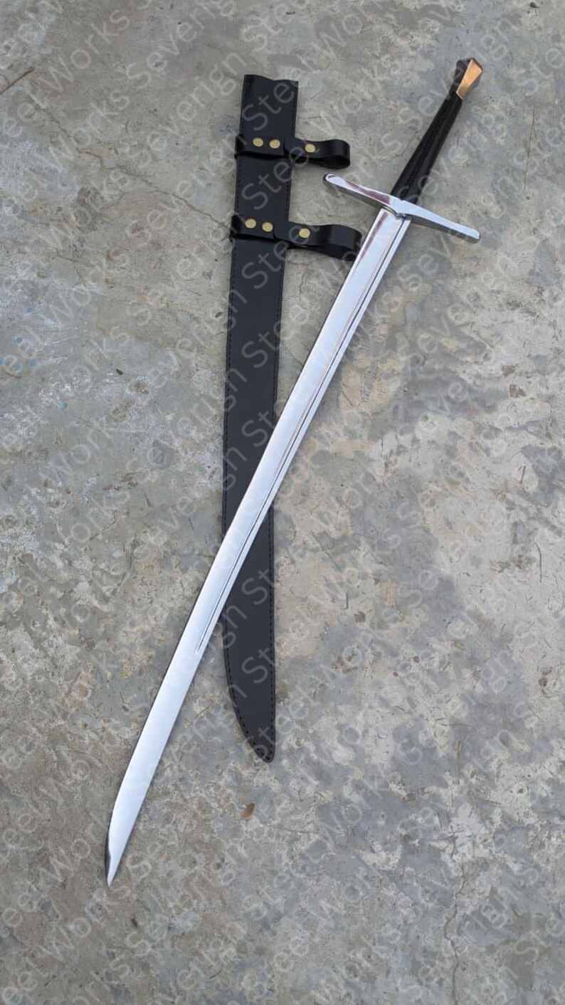 Ronin Katana Sword – Medieval Two Handed Saber – 1075 High Carbon / with strap