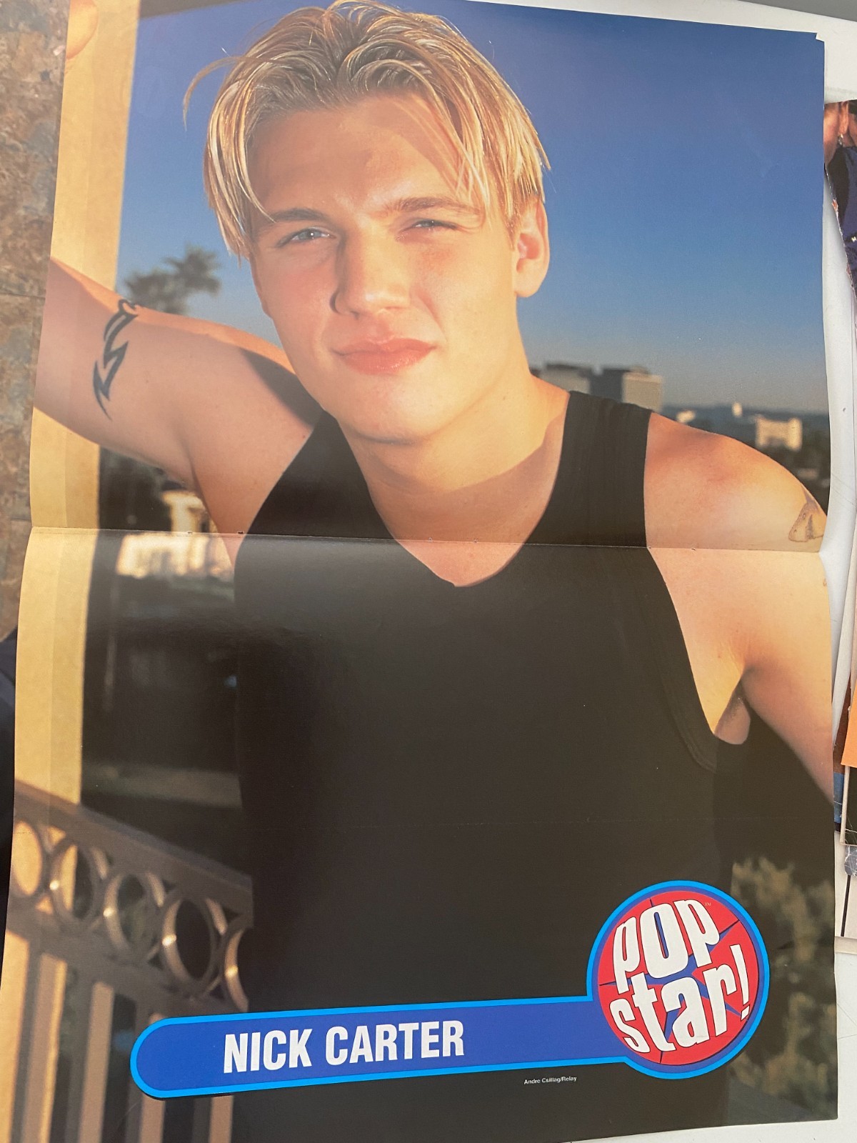 Nick Carter, Backstreet Boys, Jessica Simpson, Double Two Page Centerfold Poster