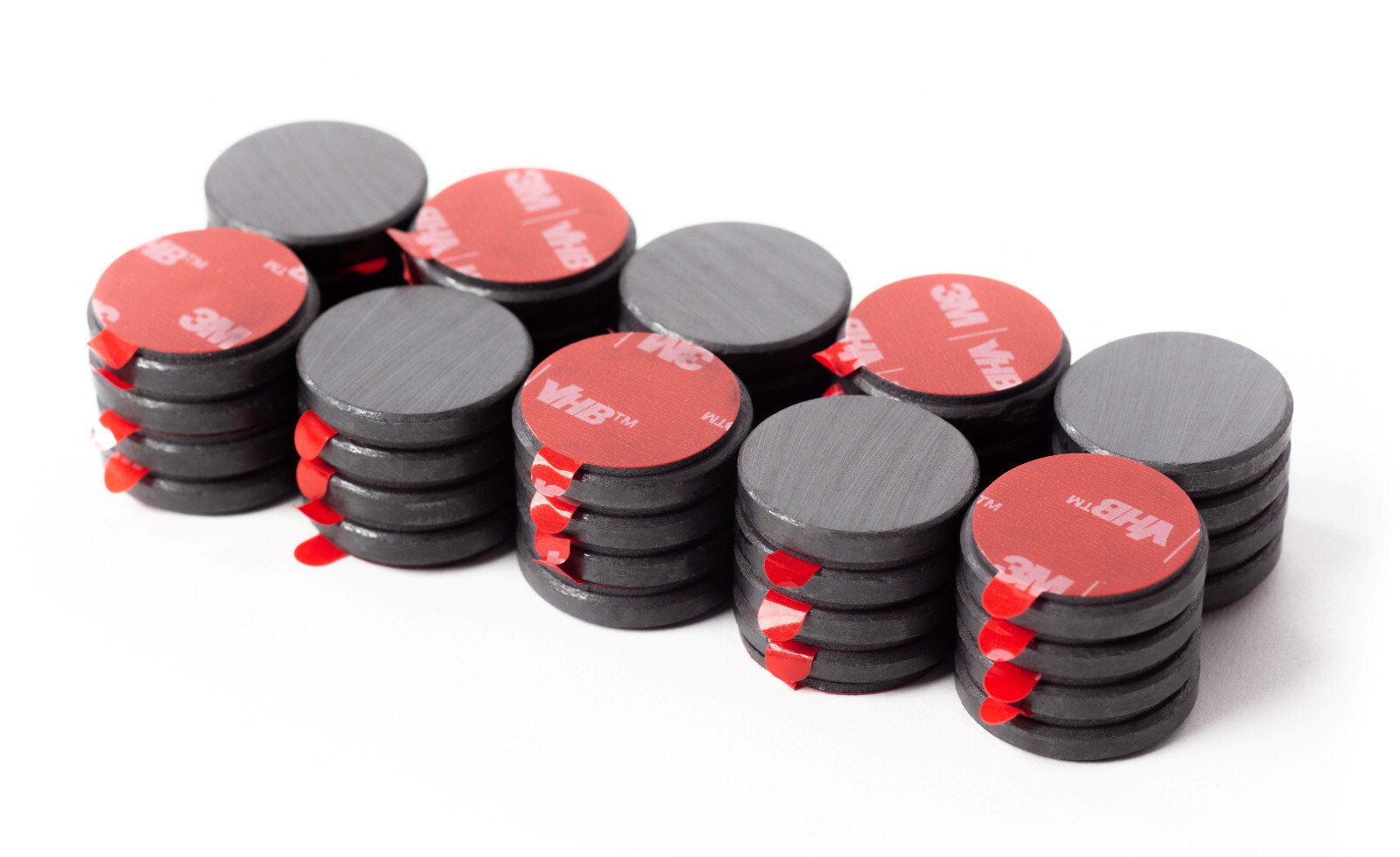 Super Strong Magnets for Crafts and Home – 1 Inch Adhesive Backed Disk Magnets