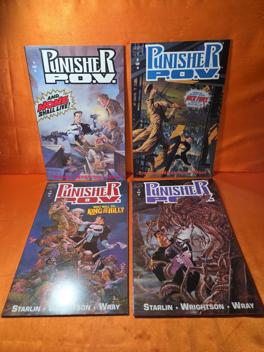 💀PUNISHER P.O.V. #1-4 1991, MARVEL*JIM STARLIN*BERNIE WRIGHTOSON NM